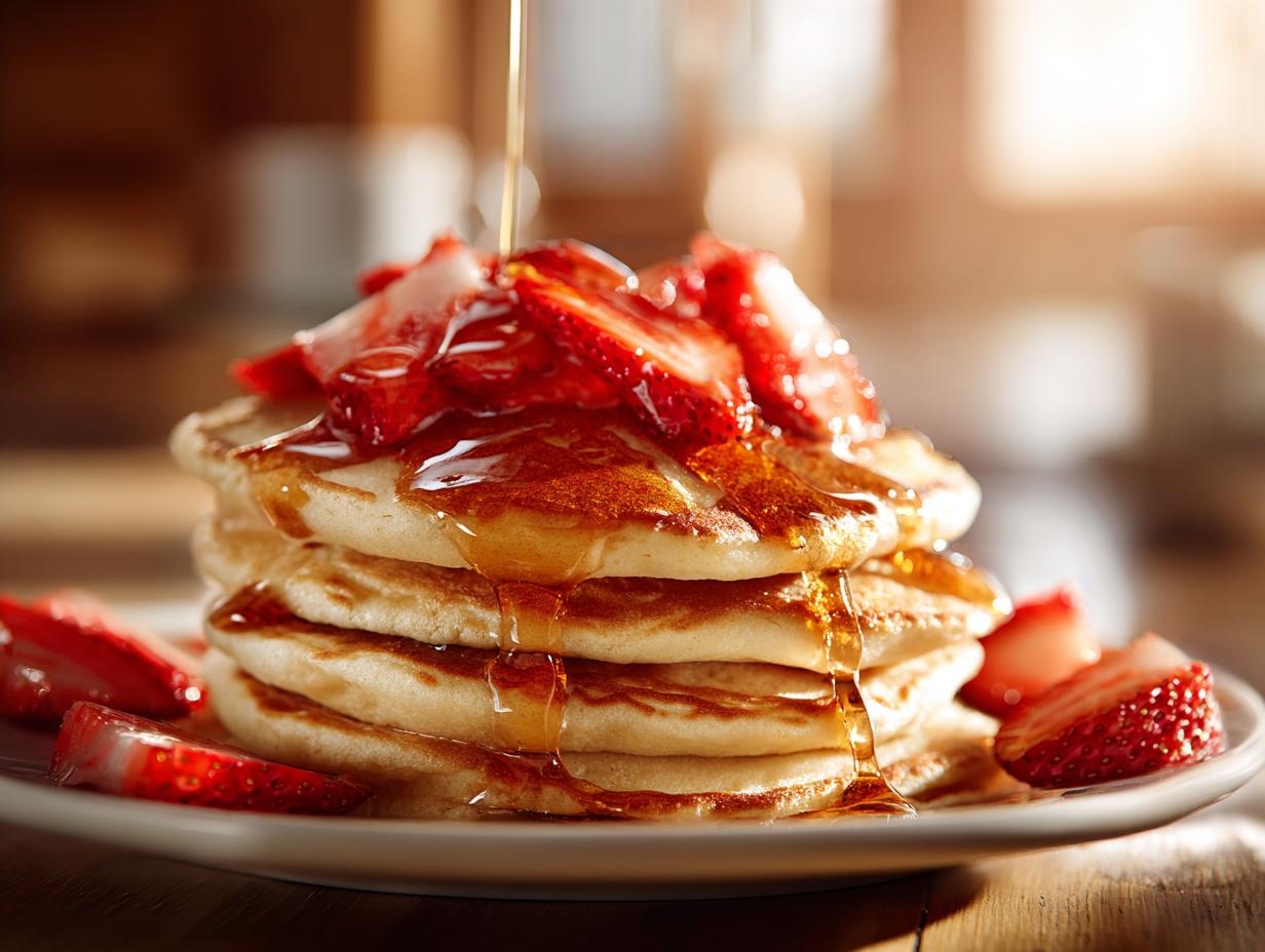 Home 10 Irresistible Valentine Strawberry Pancakes Ready in 25 Minutes